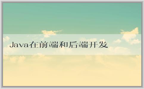 Java在前端和后端開發(fā)中的作用及其**？